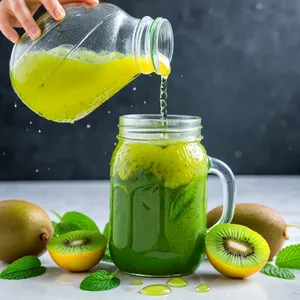 Рецепт Утиная грудка сувид с соусом из киви и мяты - Приготовление соуса из киви
