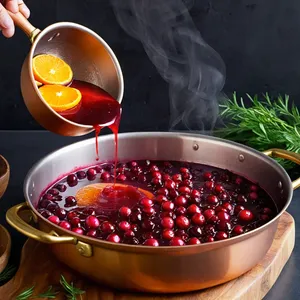 Рецепт Утиная грудка сувид с соусом из клюквы и апельсиновой цедрой - Приготовление клюквенно-апельсинового соуса