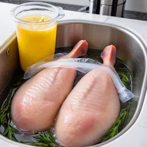 Рецепт Утиная грудка сувид с соусом из красной смородины и эстрагоном - Приготовление в сувиде
