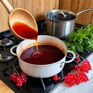 Рецепт Утиная грудка сувид с соусом из красной смородины и эстрагоном - Приготовление соуса из смородины
