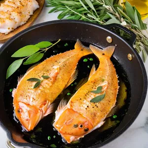 Рецепт Варёный морской черт с грушей и шалфеем - Приготовление морского черта