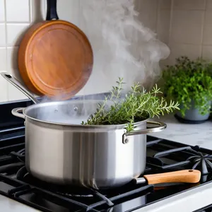 Рецепт Варёный морской черт с инжиром и тимьяном - Приготовление бульона
