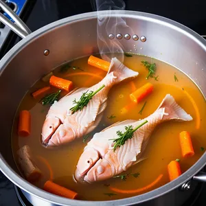 Рецепт Варёный морской язык с грейпфрутом и эстрагоном - Варка морского языка