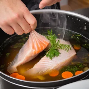 Рецепт Варёный морской язык с лимоном и эстрагоном - Приготовление морского языка