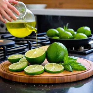 Рецепт Варёный сибас с лаймом и базиликом - Приготовление ароматной основы