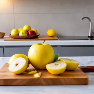 Рецепт Варёный угорь с яблоком и тимьяном - Подготовка яблока и лимона