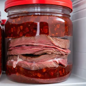Рецепт Вяленая говядина с медом и копченой паприкой - Маринование мяса