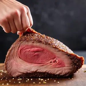 Рецепт Вяленая говядина с медом и кориандром - Проверка готовности и хранение