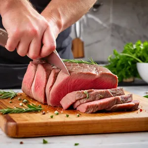 Рецепт Вяленая говядина с трюфелем и розовым перцем - Подготовка мяса
