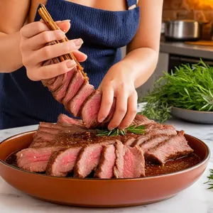 Рецепт Вяленая говядина с трюфелем и розовым перцем - Маринование мяса