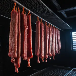 Рецепт Вяленая конина с можжевельником и черным перцем - Сушка мяса