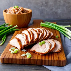 Рецепт Вяленая курица с имбирем и соевым соусом - Подача