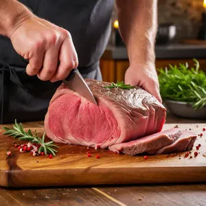 Рецепт Вяленый говяжий карпаччо с розмарином - Подготовка мяса