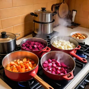 Рецепт Винегрет с инжиром и козьим сыром - Приготовление овощей