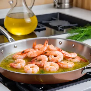 Рецепт Винегрет с креветками и манго - Приготовление креветок