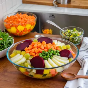 Рецепт Винегрет с селедкой и яблоком - Сборка винегрета