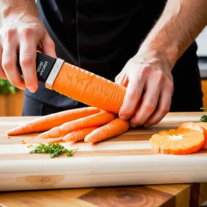Рецепт Запечённая морковь с апельсиновым соком и зирой - Нарезка моркови