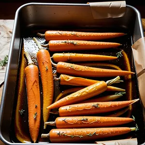 Рецепт Запечённая морковь с апельсиновым соком и зирой - Запекание