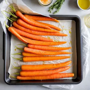 Рецепт Запечённая морковь с апельсиновым соусом и кинзой - Запекание моркови