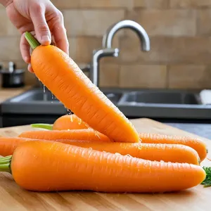 Рецепт Запечённая морковь с бальзамическим кремом и кедровыми орешками - Подготовка моркови