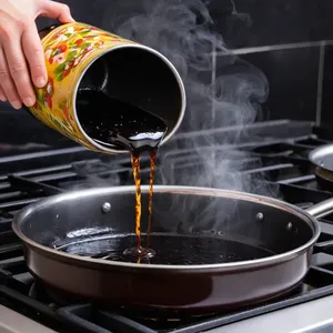 Рецепт Запечённая морковь с бальзамическим кремом и кедровыми орешками - Приготовление бальзамического крема
