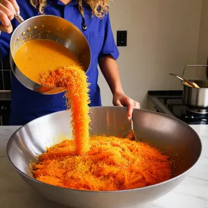 Рецепт Запечённая морковь с карри и кокосовой стружкой - Заправка моркови