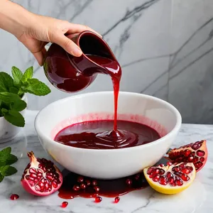 Рецепт Запечённая морковь с мятой и гранатовой глазурью - Приготовление гранатовой глазури