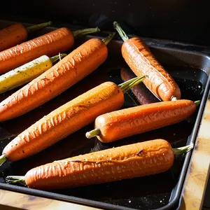 Рецепт Запечённая морковь с тахини и лимонным соком - Запекание моркови