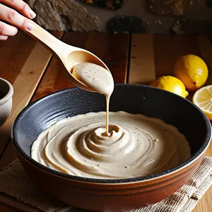 Рецепт Запечённая морковь с тахини и лимонным соком - Приготовление соуса тахини