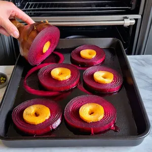 Рецепт Запечённая свёкла с грецкими орехами и голубым сыром - Запекание свёклы