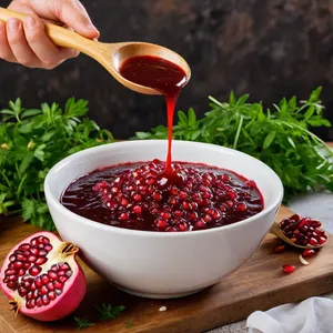 Рецепт Жареные баклажаны с гранатовым соусом - Приготовление гранатового соуса