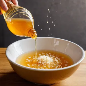 Рецепт Жареные баклажаны с медом и кунжутом - Приготовление медового соуса
