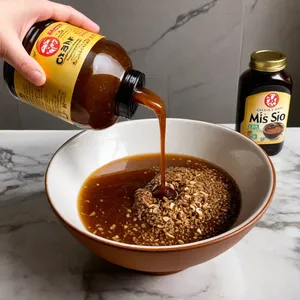 Рецепт Жареные баклажаны с мисо и кинзой - Приготовление соуса мисо