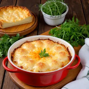 Рецепт Жюльен с грибами и беконом под сырной корочкой - Подача