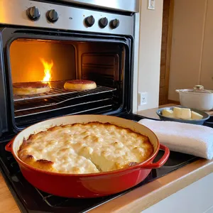 Рецепт Жюльен с грибами и козьим сыром в медовом соусе - Запекание