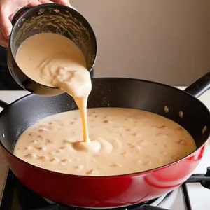 Рецепт Жюльен с грибами и сыром чеддер - Приготовление соуса