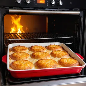 Рецепт Жюльен с лососем и сыром дор блю - Запекание