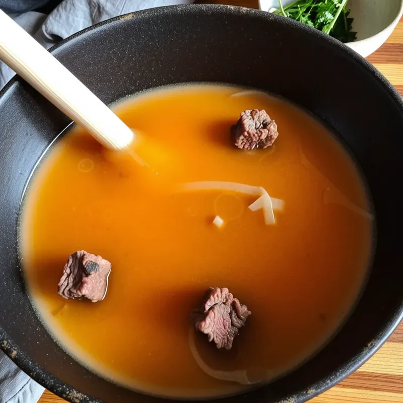 Рецепт Бульон с говяжьими костями и дайконом