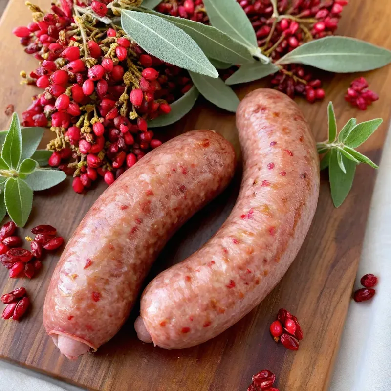 Рецепт Домашняя колбаса с барбарисом и шалфеем