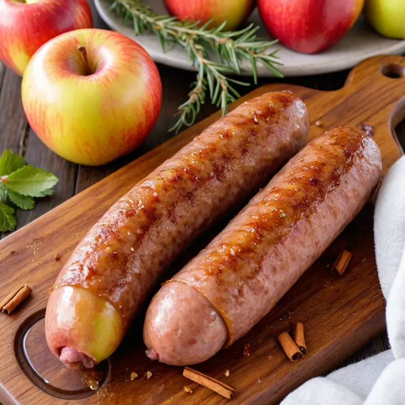 Рецепт Домашняя колбаса с яблоком и корицей
