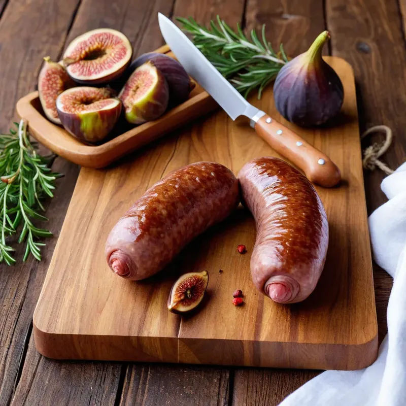 Рецепт Домашняя колбаса с инжиром и мускатным орехом