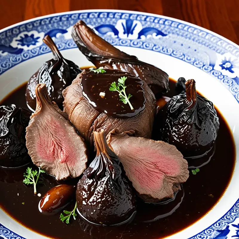 Рецепт Говядина, томлёная с черносливом и гвоздикой