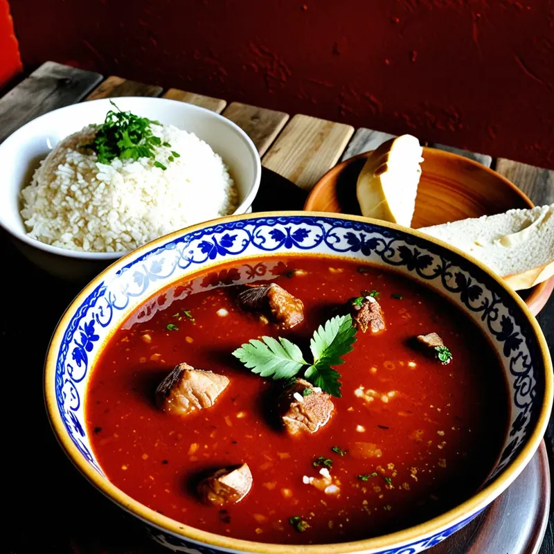 Рецепт Харчо с индейкой и алычовым соусом