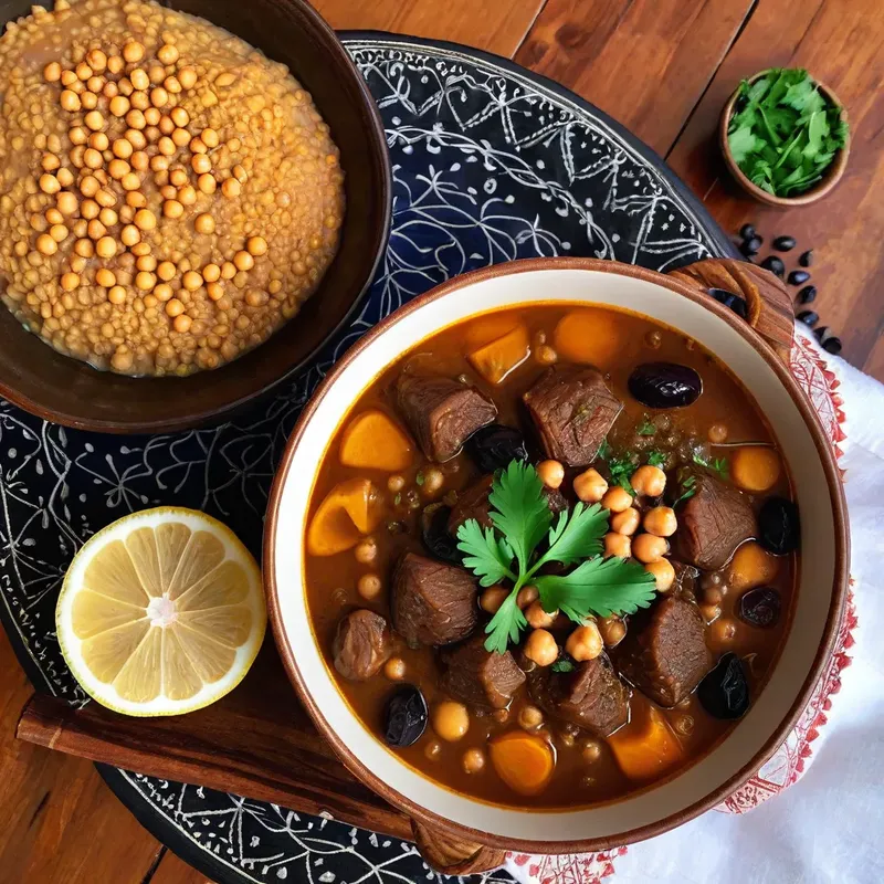 Рецепт Харира с бараниной и черносливом