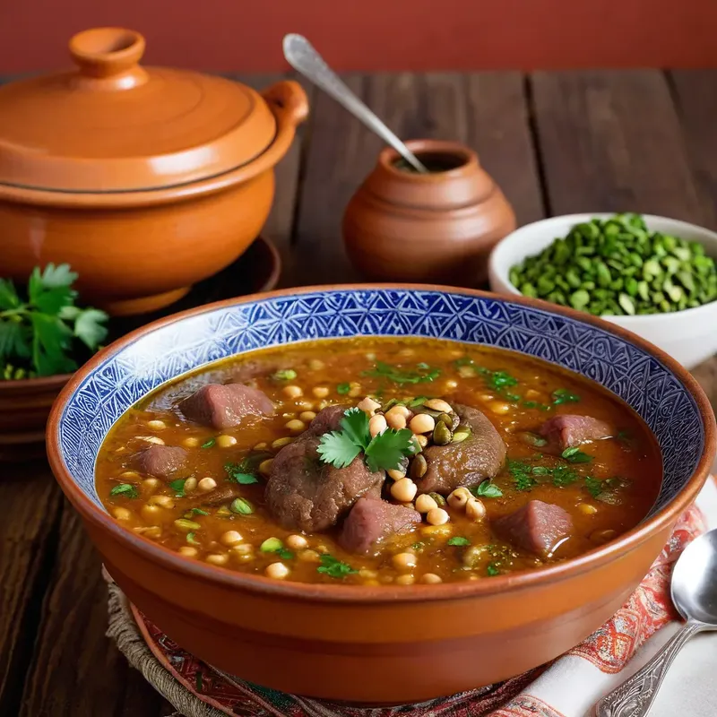 Рецепт Харира с бараниной и фисташками