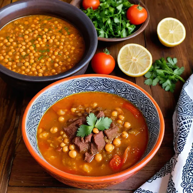 Рецепт Харира с говядиной и томатами
