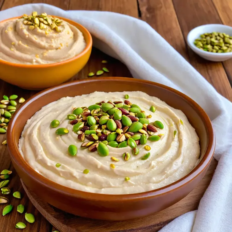 Рецепт Хумус с фисташками и медом