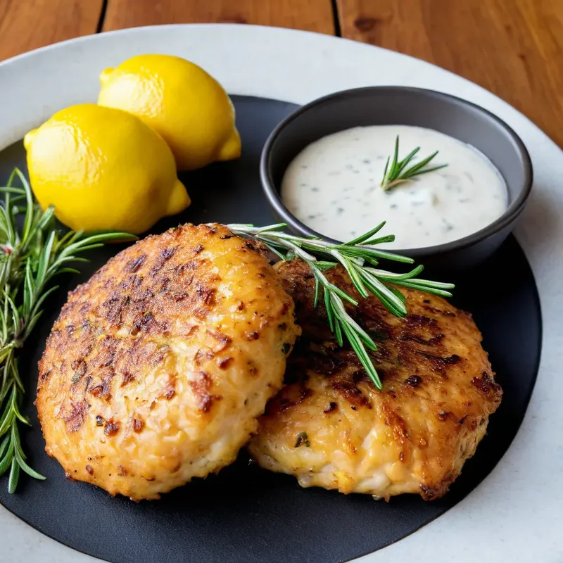 Рецепт Котлеты из масляной рыбы с розмарином и лимоном