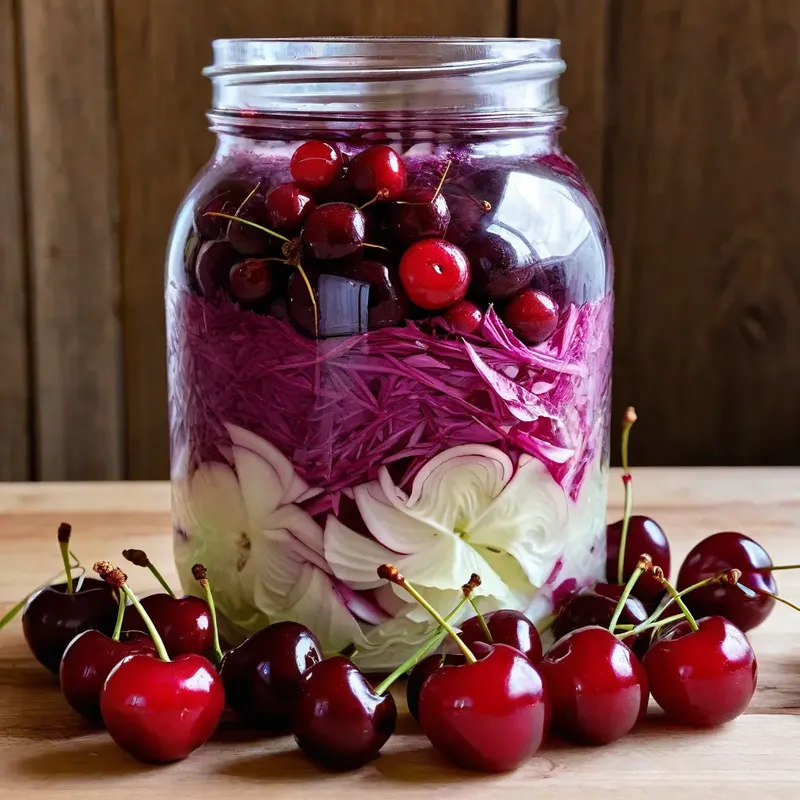 Рецепт Квашеная капуста с вишней и гвоздикой