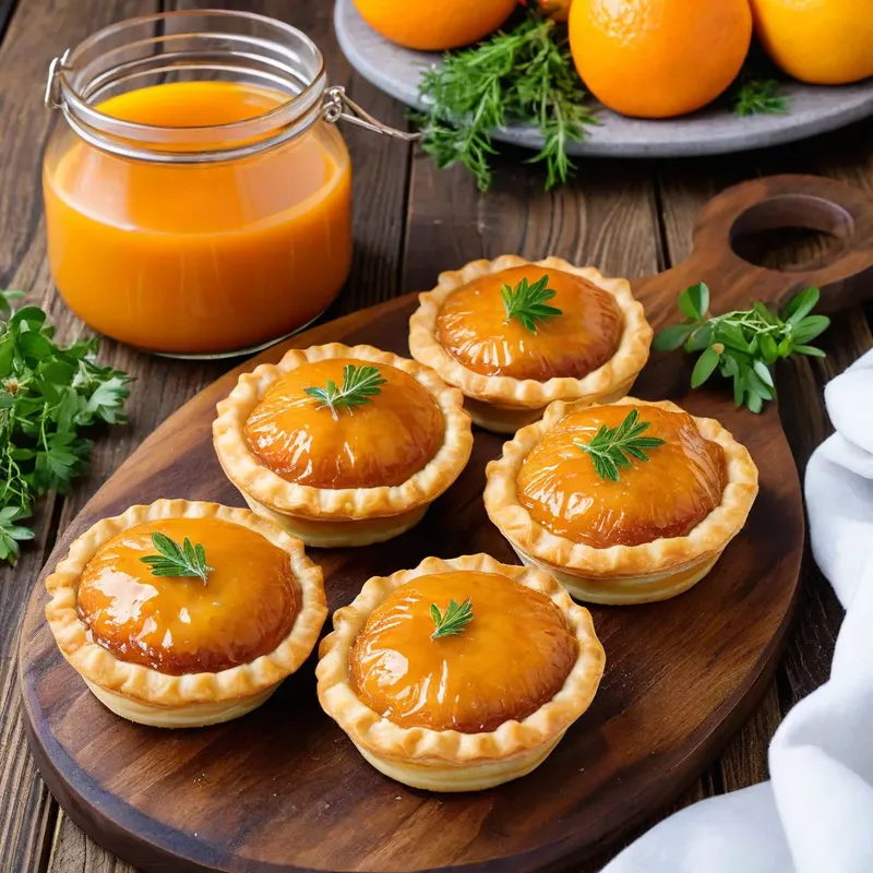 Рецепт Мини-пирожки с уткой и апельсиновым соусом